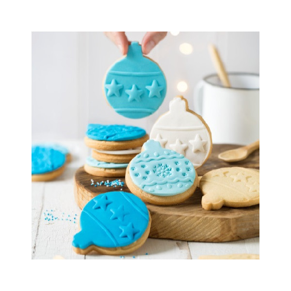 Formine per Biscotti Natalizi, 8 Pezzi 3D Tagliabiscotti Natale Plastica Stampo per Biscotti Natalizi 3D Pressable