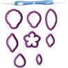 Kit tagliapasta inverno 8 forme miste in plastica e 1 tool da Decora Kit tagliapasta inverno 8 forme miste in plastica e 1 tool da Decora