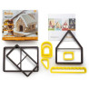 Set 8 tagliapasta casetta marzapane o casa delle fiabe in plastica da Decora Set 8 tagliapasta casetta marzapane o casa delle fiabe in plastica da Decora