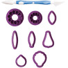 Kit tagliapasta autunno 8 forme miste in plastica e 1 tool da Decora