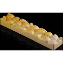 CH009 Goccia B: Stampo in Tritan per 8 Barrette di Cioccolato con decoro a goccia da Silikomart