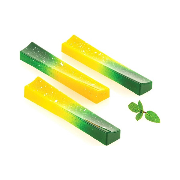 CH003 Onda B: stampo in tritan per 10 barrette di cioccolato con decoro onda da Silikomart