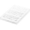 Goccia T linea CH008 linea Chocado Silikomart: stampo in Tritan 3 tavolette cioccolato con decoro gocce 120x25xh16 mm 80 g Goccia T linea CH008 linea Chocado Silikomart: stampo in Tritan 3 tavolette cioccolato con decoro gocce 120x25xh16 mm 80 g
