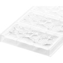 CH008 Goccia T: Stampo in Tritan per 3 Tavolette di Cioccolato con decoro a goccia da Silikomart