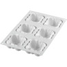 Cloud 120 Silikomart: stampo 6 monoporzioni nuvole in silicone bianco da 7,1x7,1xh3,4 cm Cloud 120 Silikomart: stampo 6 monoporzioni nuvole in silicone bianco da 7,1x7,1xh3,4 cm