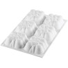 Cloud 120 Silikomart: stampo 6 monoporzioni nuvole in silicone bianco da 7,1x7,1xh3,4 cm Cloud 120 Silikomart: stampo 6 monoporzioni nuvole in silicone bianco da 7,1x7,1xh3,4 cm