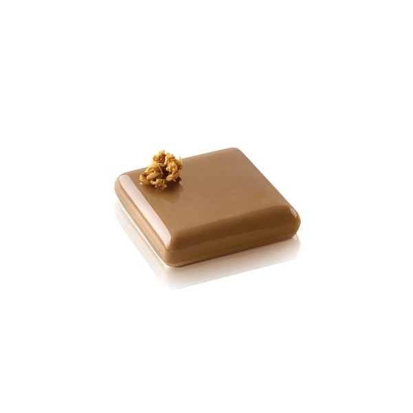 Decor Square 60 Silikomart stampo silicone 6 mini tortine quadrate da 6,7 x h 1,5 cm