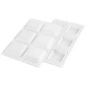 Decor Square 60 Silikomart stampo silicone 6 mini tortine quadrate da 6,7 x h 1,5 cm