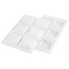 Decor Square 60 Silikomart stampo silicone 6 mini tortine quadrate da 6,7 x h 1,5 cm