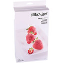 Fragole e Panna Silikomart: stampo in silicone per 6 fragole 3D di diametro 59 ed altezza 61 mm