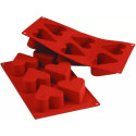 Heart Sf036 Silikomart: stampo silicone 6 cuori diametro 65 mm ed altezza 40 mm