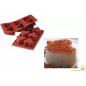 Heart Sf036 Silikomart: stampo silicone 6 cuori diametro 65 mm ed altezza 40 mm