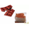Heart Sf036 Silikomart: stampo silicone 6 cuori diametro 65 mm ed altezza 40 mm