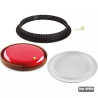 Kit Tarte Ring Round ø190 mm Silikomart: 1 stampo anello microforato e 1 stampo in silicone per Crostata Tonda