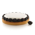 Kit Tarte Ring Round ø210 mm Silikomart: 1 stampo anello microforato e 1 stampo in silicone per crostata tonda