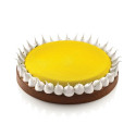 Kit Tarte Ring Round ø230 mm Silikomart: 1 stampo anello microforato e 1 stampo in silicone per crostata tonda