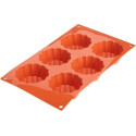 Stampo piccola brioche cannellata o briochette cannellata in silicone diametro 79 x 30 mm di Silikomart