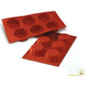 Stampo piccola brioche cannellata o briochette cannellata in silicone diametro 79 x 30 mm di Silikomart