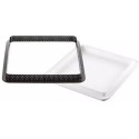 Kit tarte ring square 200x200 Silikomart: stampo silicone con anello per crostata quadrata da 20 cm