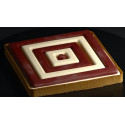 Kit square 200 Silikomart stampo silicone con anello e stampo decoro per crostata quadrata decorata