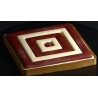 Kit square 200 Silikomart stampo silicone con anello e stampo decoro per crostata quadrata decorata