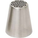 Cornetto swirl n 74 per fiori 3D diretti in acciaio inox Ø 3,7 x 4,1 cm da Decora