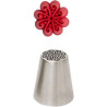 Cornetto swirl n 74 per fiori 3D diretti in acciaio inox Ø 3,7 x 4,1 cm da Decora