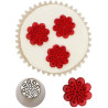 Cornetto swirl n 74 per fiori 3D diretti in acciaio inox Ø 3,7 x 4,1 cm da Decora Cornetto swirl n 74 per fiori 3D diretti in acciaio inox Ø 3,7 x 4,1 cm da Decora