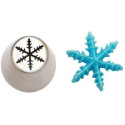 Cornetto frozen star n 75 per decori 3D diretti in acciaio inox Ø 3,7 x 4,1 cm da Decora