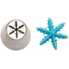 Cornetto frozen star n 75 per decori 3D diretti in acciaio inox Ø 3,7 x 4,1 cm da Decora