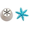 Cornetto frozen star n 75 per decori 3D diretti in acciaio inox Ø 3,7 x 4,1 cm da Decora Cornetto frozen star n 75 per decori 3D diretti in acciaio inox Ø 3,7 x 4,1 cm da Decora