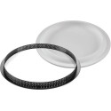 Kit round 260 Silikomart stampo silicone con anello e stampo decoro per crostata tonda decorata
