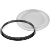 Kit round 260 Silikomart stampo silicone con anello e stampo decoro per crostata tonda decorata