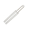 5 Spilloni 4 punte per panettoni e colombe in acciaio inox lunghi 52 cm da Decora
