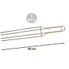 5 Spilloni 4 punte per panettoni e colombe in acciaio inox lunghi 52 cm da Decora 5 Spilloni 4 punte per panettoni e colombe in acciaio inox lunghi 52 cm da Decora