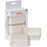 36 Pirottini bianchi per mini plum cake, in carta da forno, di misura 8 x 5 x h 3,2 cm da Decora 36 Pirottini bianchi per mini plum cake, in carta da forno, di misura 8 x 5 x h 3,2 cm da Decora