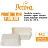 36 Pirottini bianchi per mini plum cake, in carta da forno, di misura 8 x 5 x h 3,2 cm da Decora