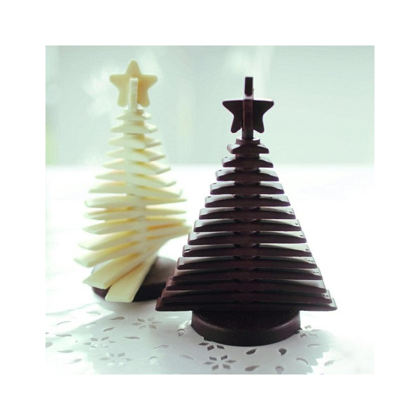 3D Tree Choc Silikomart kit stampo silicone albero di natale 3D di cioccolato