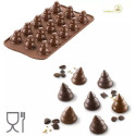 Choco Tree 3D Silikomart SCG054: stampo silicone cioccolato alberi 3D