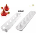 Russian tale 125 da Silikomart: stampo in silicone bianco con supporto in plastica