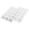 Truffles 40 Silikomart stampo in silicone per 15 mini tartufi da 40 ml e 4,2 cm