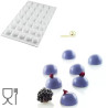 Stampo in silicone micro dome da 5 ml linea Top White da Silikomart Stampo in silicone micro dome da 5 ml linea Top White da Silikomart