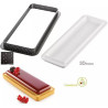 Kit Stampo ad Anello Rettangolare per Crostata e Torta o Kit Tarte Ring Rectangular da 27 cm