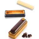Kit Tarte Ring Rectangular 120x35 mm Silikomart stampo silicone ed 6 anelli rettangolari per crostatine