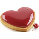 Kit Tarte Ring Amore Silikomart (205×190mm) – Anello Cuore + Stampo per Crostate e Torte con Top Semifreddo/Gelato