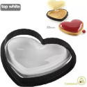 Kit tarte ring amore 205x190 mm Silikomart stampo silicone ed anello per crostata a cuore