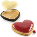 Kit tarte ring amore 205x190 mm Silikomart stampo silicone ed anello per crostata a cuore