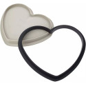Kit tarte ring mon amour Silikomart stampo silicone ed anello per crostata mio amore 22 x 19 cm