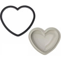 Kit tarte ring mon amour Silikomart stampo silicone ed anello per crostata mio amore 22 x 19 cm