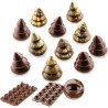 Choco Tree 3D Silikomart SCG054: stampo silicone cioccolato alberi 3D